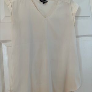 Express Women's Elegant Cream Blouse